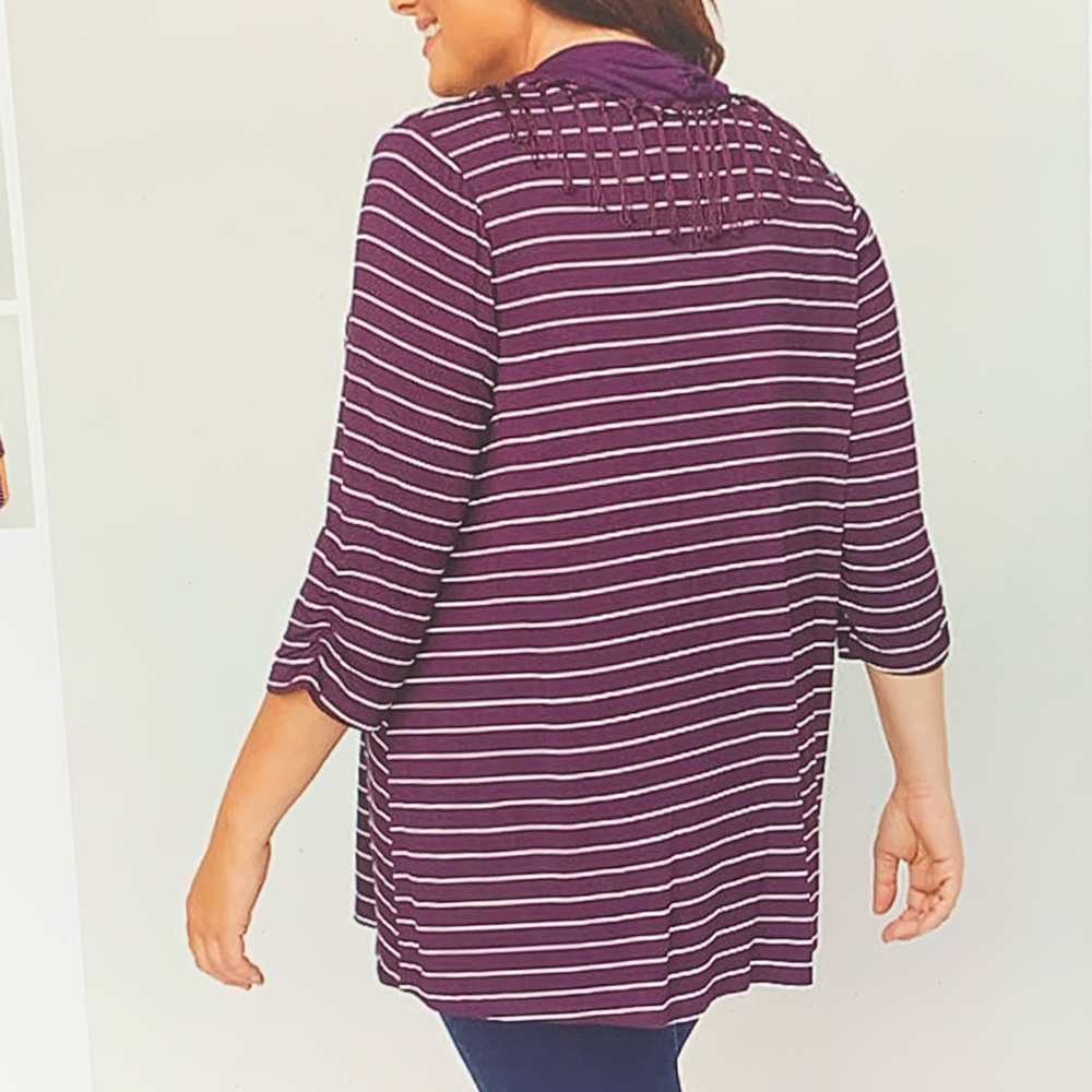 Top with Scarf. Tunic. 3XWP - Picture 4 of 7